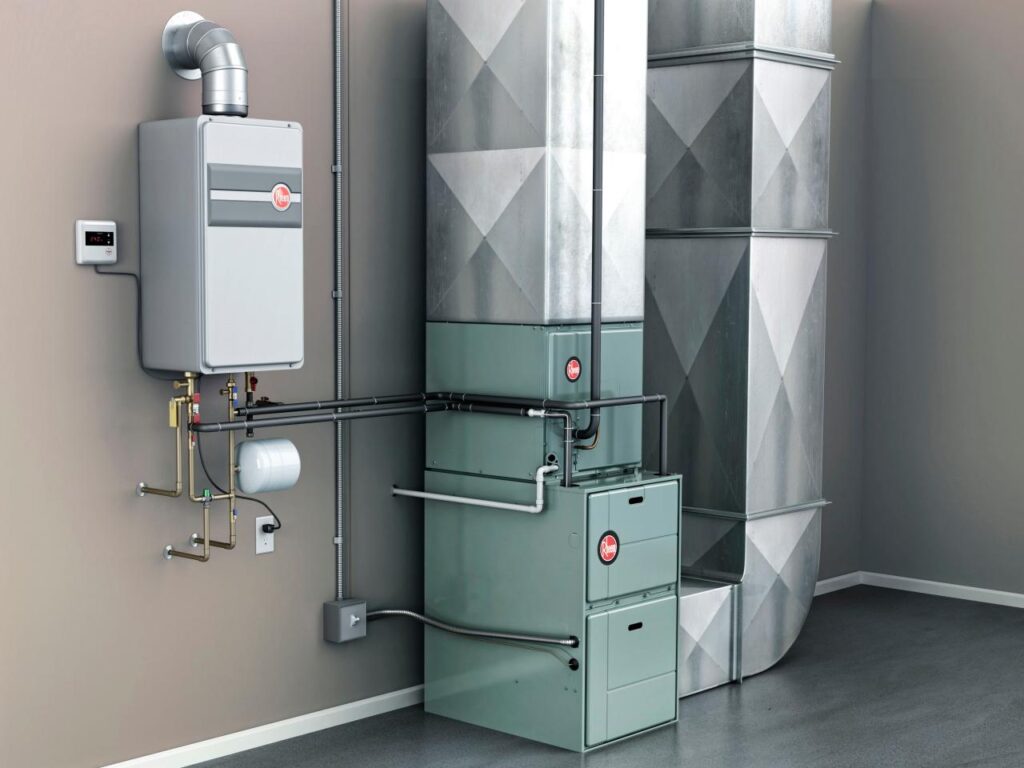 heating and cooling furnace